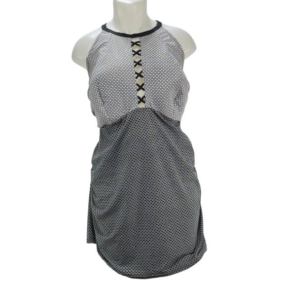 SWIM by CACIQUE Women's Swimsuit 2 Piece B&W High Waist & Neck Plus Size 28 - Picture 1 of 13